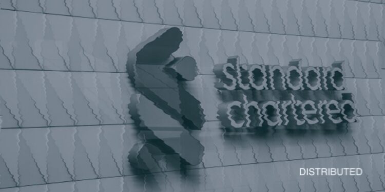 Standard Chartered's stock hits peak