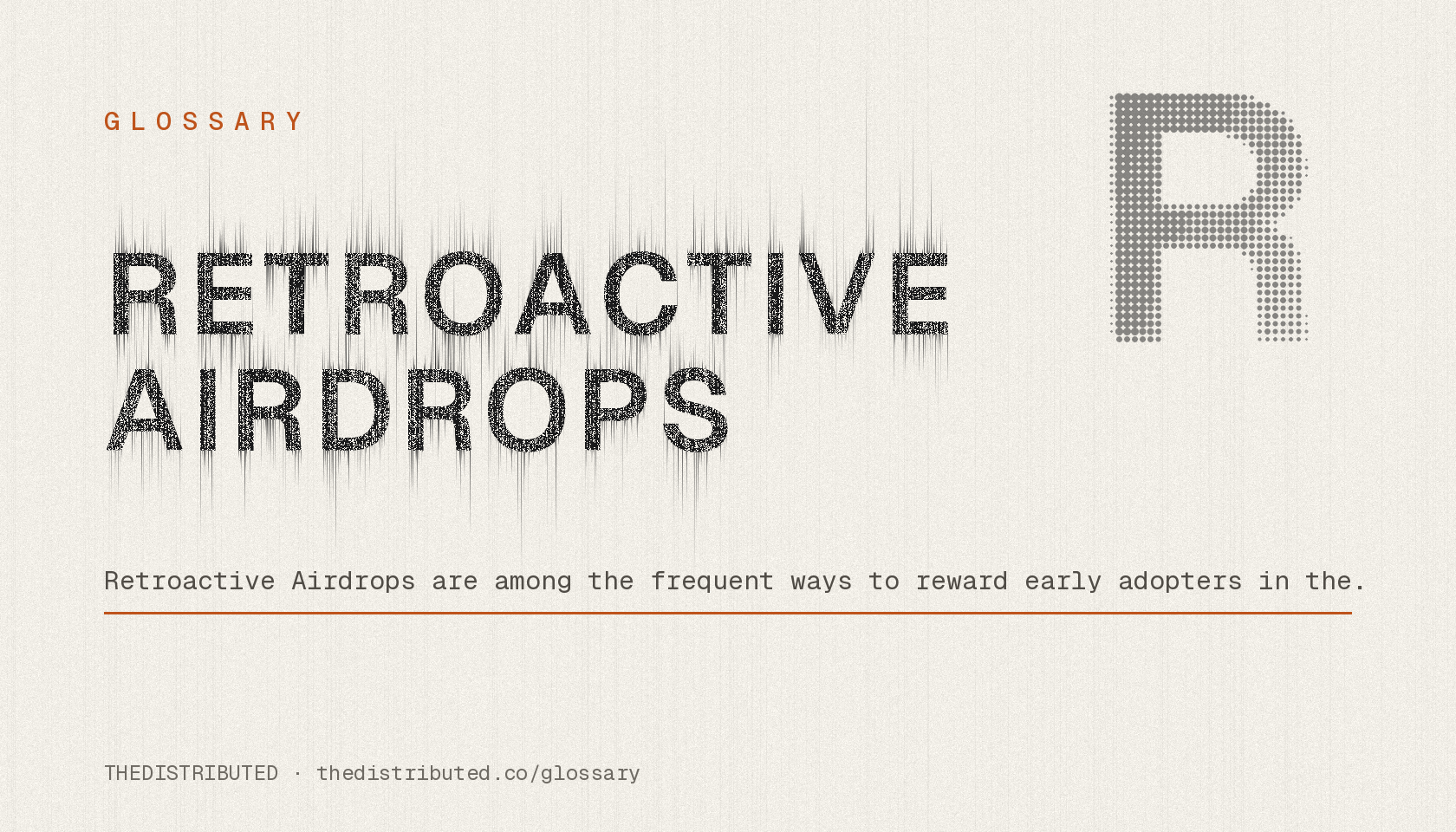 Retroactive Airdrops